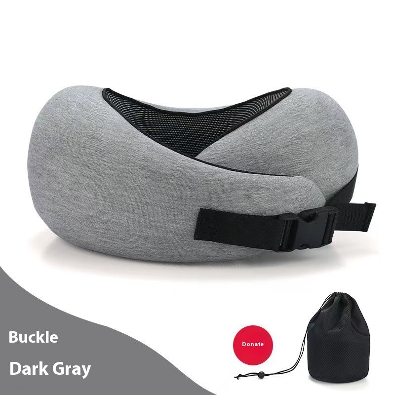 Memory Foam Travel Neck Pillow | Adjustable U-Shape Support
