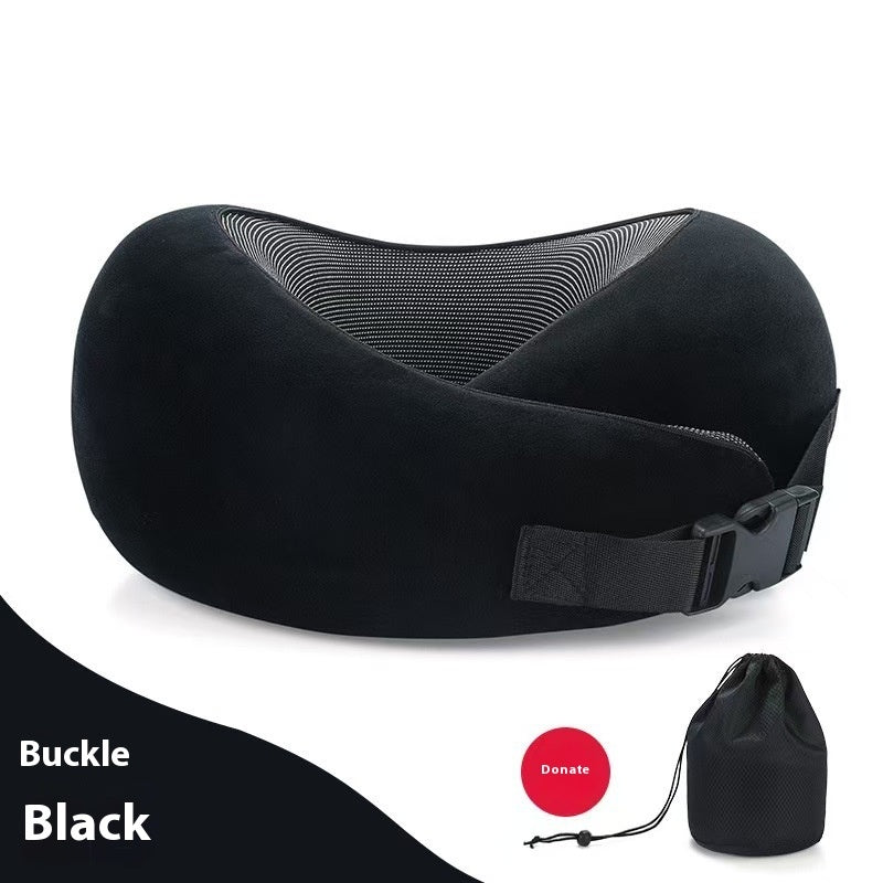 Memory Foam Travel Neck Pillow | Adjustable U-Shape Support