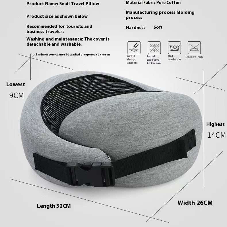 Memory Foam Travel Neck Pillow | Adjustable U-Shape Support