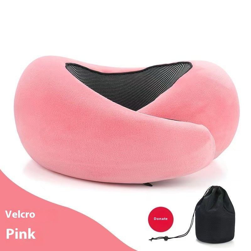 Memory Foam Travel Neck Pillow | Adjustable U-Shape Support